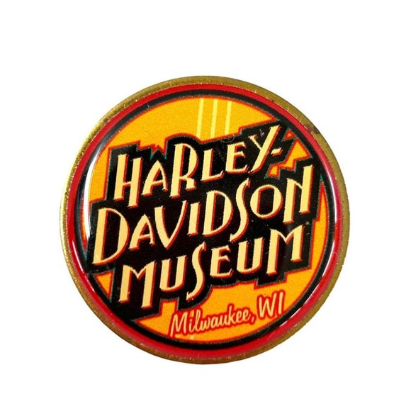 Harley-Davidson Museum Lapel Pin 1.25" Diameter Milwaukee WI - Picture 1 of 5